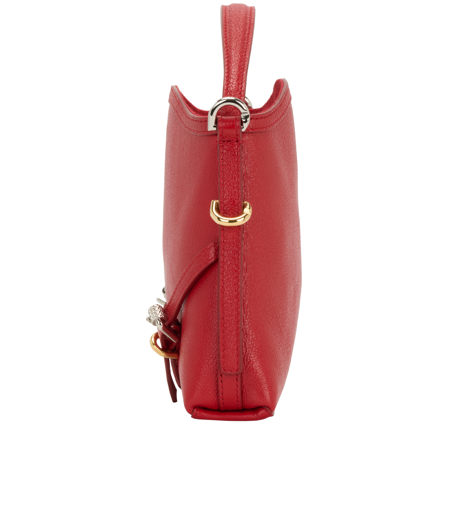 Voyou Nano, &pound;450, Handbags, Red, Leather, Bottom view